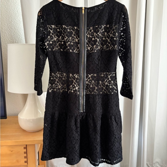 Ann Taylor Black Lace Long Sleeve Dress - Picture 2 of 4